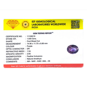 Natural 9.65 Ct Rough Amethyst Loose Gemstone for Fine Jewelry - Product Image 4