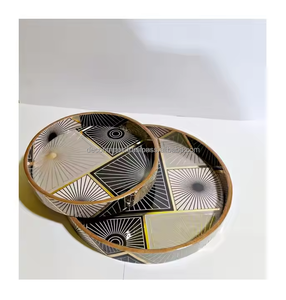 Plateau imprimé en bois écologique avec une belle illustration inspirée de la nature pour votre plateau décoratif pour la maison - Product Image 3