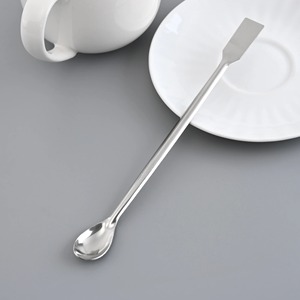 BAFA INSTRUMENTOS QUIRÚRGICOS Cuchara de Laboratorio de Acero Inoxidable Plateado de 20 cm con Empuñadura Ergonómica Certificada CE, Espátula de Doble Extremo/Laboratorio - Product Image 4
