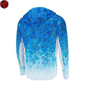 Camisetas de Pesca con Diseño de Logotipo Sublimado para Hombre y Mujer, Ropa de Pesca de Poliéster Impermeable, Jersey de Pesca Personalizado con Botones y Manga Larga - Product Image 3