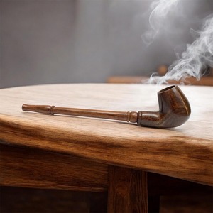 Pipa de Fumar de Madera de Lujo Hecha a Mano, Pipa de Tabaco Natural Rústica, Artículo Decorativo de Regalo, Pipa de Fumar de Madera Hecha a Mano - Product Image 4