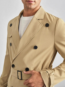 Abrigo de Invierno para Hombre, el Más Vendido, 100% Lana, Doble Botonadura, Casual, de Alto Rendimiento, Largo, Hecho en Pakistán - Product Image 5