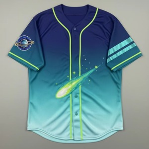 Sublimation Custom Sports Team Wear Club Button <b>Down</b> Baseball Jersey Softball Wear For Kids Youth & Adult - Product Image 1