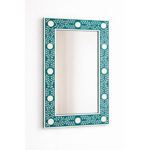 Handmade Luxury Interior Accent Wall Mirror Elegant <b>Decorative</b> Natural Bone Inlay Frame - Product Image 6