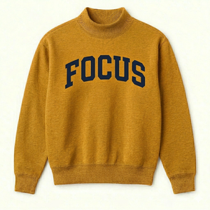 Sweat-shirt à col montant Essential Fit, coupe ample, en molleton de coton, pull chaud d'hiver, streetwear décontracté, haut simple - Product Image 5
