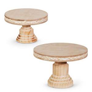 Support à gâteau en bois de style classique, conçu pour la présentation de gâteaux traditionnels, décoration de table à manger - Product Image 2