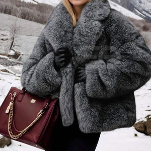 Manteaux en fourrure pour femmes de qualité supérieure, chauds et moelleux pour l'hiver, longs, doux, élégants, style vêtements d'extérieur tendance, manteaux en fausse fourrure élégants - Product Image 2