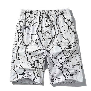 กางเกงชายหาดผู้ชายผ้าโพลีเอสเตอร์ 100% น้ำหนักเบา แห้งเร็ว ระบายอากาศดี มีเชือกผูกเอว ทรงโอเวอร์ไซส์ - Product Image 2