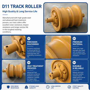 Rouleau inférieur de <span class=keywords><strong>chenille</strong></span> de bulldozer de haute qualité pour Caterpillar D11 D11T D11R D11N, pièces de train de roulement pour équipement minier - Product Image 2