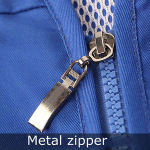 Chaleco de Trabajo Azul para Hombre con Cierre, Múltiples Bolsillos, Cuello en V, Transpirable, de Poliéster y Algodón, Ropa Casual para Primavera 2026 - Product Image 6