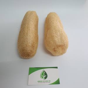 Wholesale 100% Natural Loofah From Vietnam Long Body <b>Brush</b> for Bath Use Light Round Pattern for Korea market - Product Image 4