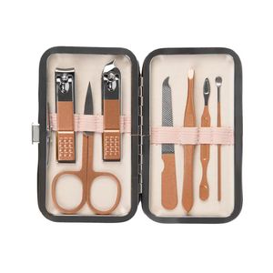 Kit de Manicura Profesional 7 en 1, Set de Cuidado de Uñas de Acero Inoxidable, Estuche Portátil para Adultos, Estilo Clásico - Product Image 3