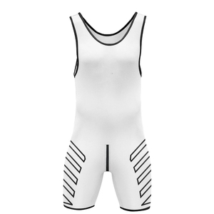 Athletic Fit Men Wrestling Singlets Stretch Breathable Fabric Wrestling Training Competition Uniform Gear - Product Image 2