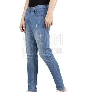 Jean homme coupe droite décontractée, tissu facile d'entretien, jean classique pour toutes les occasions - Product Image 6