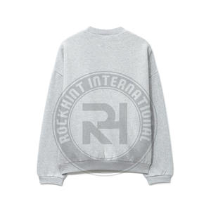 Sudadera de cuello redondo de corte regular, 100% algodón, forro polar, peso pesado, personalizada, estilo urbano, ecológica, digital, para verano - Product Image 2