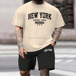 Conjunto Deportivo Casual de Verano para Hombre, Camiseta y Pantalones Cortos, 2 Piezas, Conjuntos de Verano para Hombre, Conjuntos Deportivos para Hombre Disponibles - Product Image 5