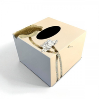 Boîte à mouchoirs et porte-serviettes multifonction en bois laqué écologique moderne, fait main, ODM OEM, livraison rapide pour la décoration intérieure