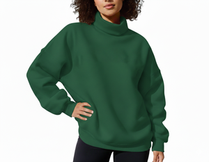 Suéter Elegante de Cuello Alto para Mujer, Estilo Moderno y Minimalista, Ideal para un Look Informal de Negocios y para el Fin de Semana - Product Image 3