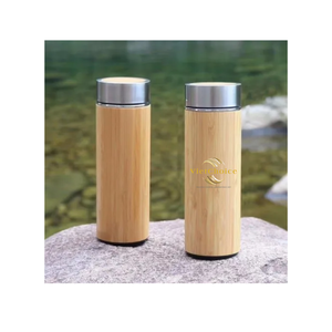 Natural Bamboo Water Bottles Eco Friendly Reusable Drink Bottle Sustainable Wooden Bottle for Travel Outdoor and Daily Use - Product Image 5