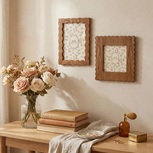 Solid <b>Wood</b> <b>Picture</b> <b>Frame</b> Wooden Photo <b>Frame</b>, Single <b>Frame</b> or Set of 2, Handcrafted <b>Wood</b> Desk Decor, by blossom craft india - Product Image 3