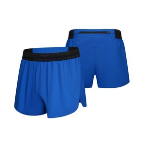 Mens Casual <b>Mid</b> Seamless Lightweight Running Shorts Two <b>Layers</b> Quick-drying Eco-Friendly Breathable Custom Logo Bonded Shorts - Product Image 4