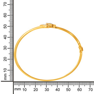 Elegant Infinity Loop Diamond Gold <b>Bangle</b> <b>Bracelet</b> for Women - Product Image 4