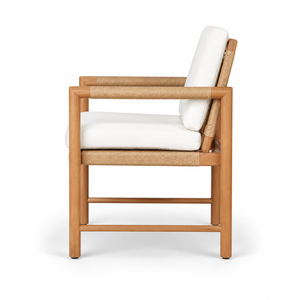 Custom Teak <b>Dining</b> <b>Armchair</b> Manufacturer Indonesia Solid Wood Rope Woven Accent Chair Bulk OEM ODM Factory Direct Wholesaler - Product Image 2