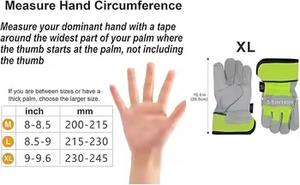 ถุงมือทำงานคุณภาพสูง ป้องกันการลื่น ทนทาน ดีไซน์ใหม่ ราคาสมเหตุสมผล ผลิตจากหนังแท้ - Product Image 4