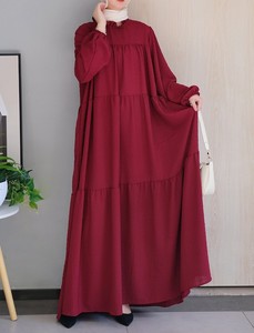 Abaya Modern Dress Muslim <b>Islamic</b> Clothing Women Abaya Solid Color Wholesale Customized - Product Image 5