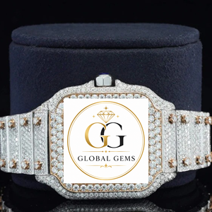 Reloj de Lujo Hip Hop con Diamantes, Completamente en Oro, con Diamantes CZ, de Acero Inoxidable para Hombre y Accesorios de Moda a Precio de Exportación - Product Image 5
