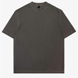 Camiseta de Verano para Hombre, Camiseta Lavada de Manga Corta, Camisetas Personalizadas, Camiseta de Algodón Orgánico, Camiseta Oversize para Hombre - Product Image 3