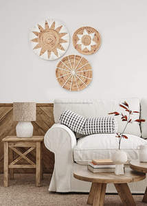 Cesta de decoración de pared, cesta tejida, Juego de 3 - Product Image 2