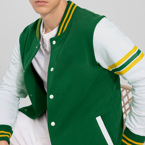 Custom Varsity <b>Jacket</b> Plus Size For <b>Men's</b> Letterman <b>Long</b> Sleeve And Collar Stand High Quality Cheap Price - Product Image 5