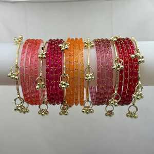 ชุด churiyan ไข่มุกแคชเมียร์อเนกประสงค์สำหรับงานแต่งงานชุดกำไลมุก & หินขนาดเล็กสำหรับผู้หญิง - Product Image 5