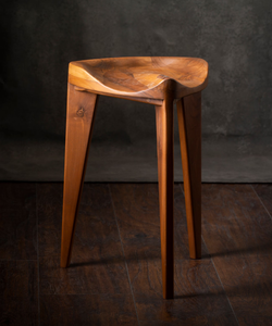 Chaise de bar nordique de luxe léger en bois pour restaurant, mobilier commercial moderne pour cuisine et salle à manger - Product Image 6