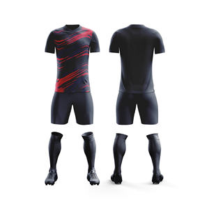 Ensemble d'uniformes de football par sublimation, football professionnel |   Tailles pour hommes, femmes et jeunes |   Vêtements de sport légers et à séchage rapide - Product Image 2