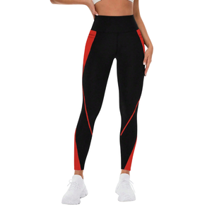 Women's High Waist Seamless Solid Sports Leggings Stretch Yoga Pants <b>Tummy</b> <b>Control</b> Workout Running Gym Fitness Pocket Activewear - Product Image 2
