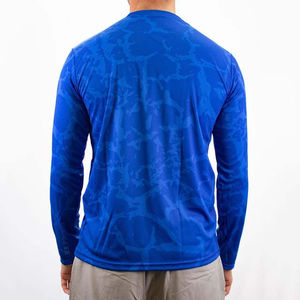T-shirts de pêche personnalisés en gros, fabricant OEM, marque privée, production en vrac, protection UV, vêtements respirants, fournisseur - Product Image 3