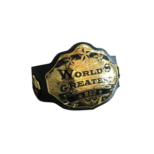 Ceinture de champion du monde pour le meilleur papa, qualité supérieure, cuir noir avec détails dorés, cadeau idéal pour la fête des pères - Product Image 5