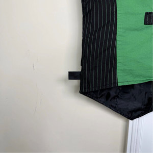 Chaleco gótico a rayas para hombre, negro, verde, estilo punk, con botones, bolsillos con solapa, forro de algodón, 2026 - Product Image 5