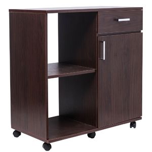 Mobiletto in Legno per Ufficio con Supporto per Stampante e Cassetti Portadocumenti, Arredamento per Casa o Ufficio - Product Image 4