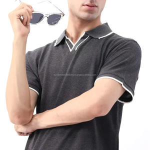 Polos de Alta Calidad para Hombre, Cómodos, de Secado Rápido, Tela de Lona, Diseño Sólido - Suministro Directo de Fábrica, Bajo Precio - Product Image 2