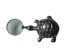 Turtle-Shaped Aluminum Magnifying Glass Nautical Decor <b>Model</b> Metal Casting Technique Product Category Metal Crafts - Product Image 5