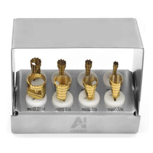 A-1 VERITAS Manual Ergonomic Dental Implant Trephine Drill Set 8 Pieces Stainless Steel Reusable Bone Graft Surgery Instruments - Product Image 1