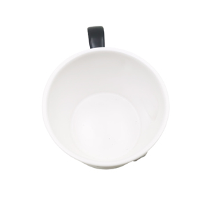 Taza de Agua de Cerámica Moderna Minimalista con Contraste de Color, Taza de Espresso con Estrella y Luna Plateadas en 3D - Product Image 2