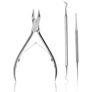 Professional Foot Finger Care Set for Ingrown Thick Nails Pedicure Tools Stainless Steel Corner Nippers Lifter File Wide Jaw - Product Image 1