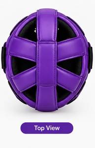 Protector de Cabeza Abierto para Boxeo, Color Morado, para Entrenamiento de MMA, Kickboxing y Karate - Product Image 4