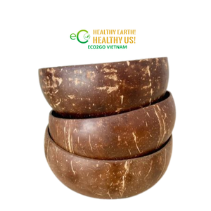 Handmade Coconut Shell Bowls for Food Presentation Salad Smoothie and Dessert Serving - Product Image 5