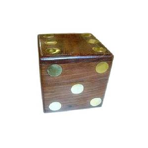 Juegos de madera más vendidos, dados de forma cuadrada, caja de madera con incrustaciones, madera Sheesham pulida, artículo decorativo para el hogar, diseño único de alta calidad - Product Image 1