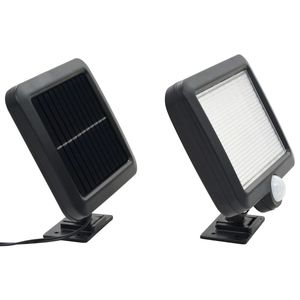 Lámpara Solar Rectangular Negra Mediana de ABS para Jardín con Luces Brillantes - Product Image 2